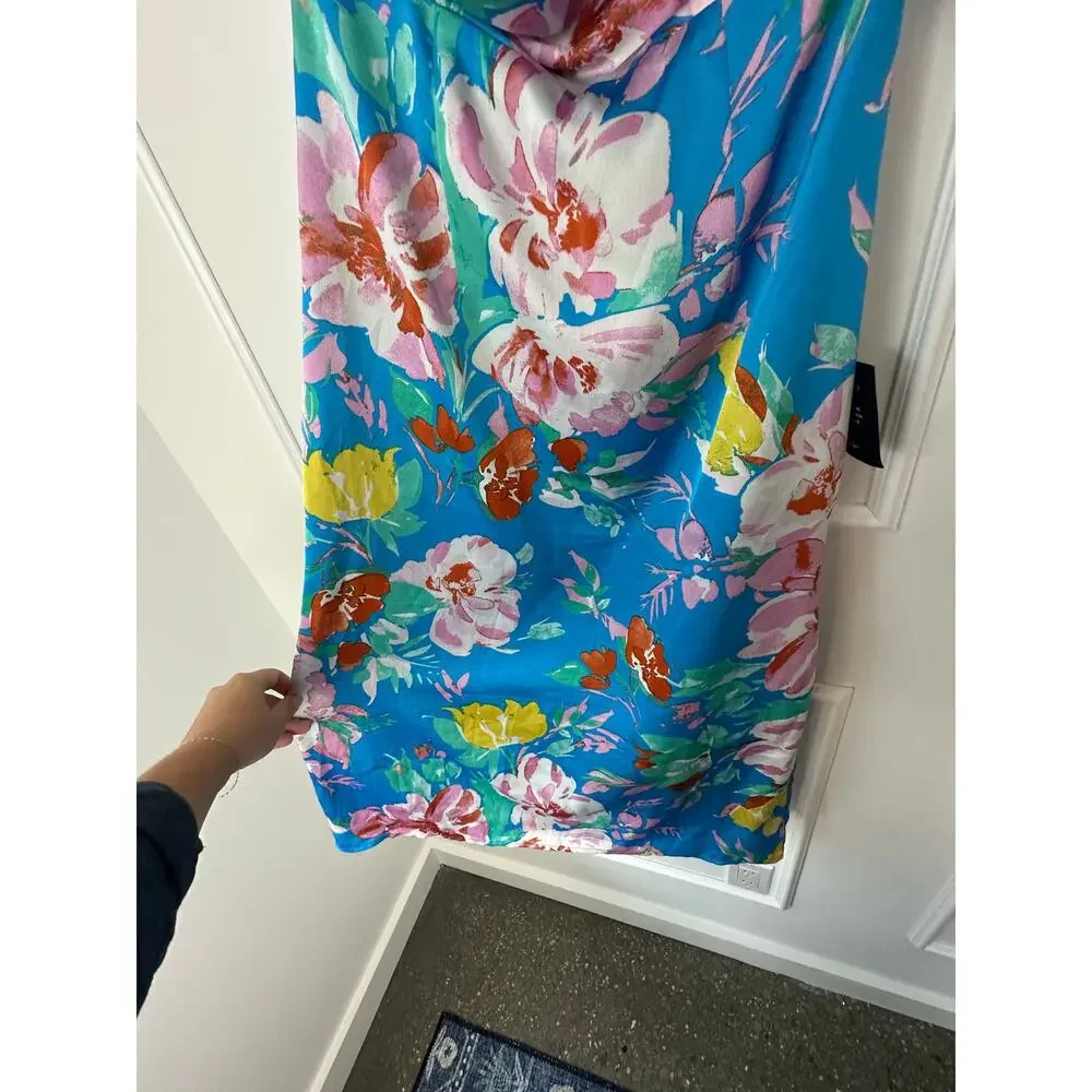 NWT Lulu's Floral Blue Dress Size S - Picture 8 of 9